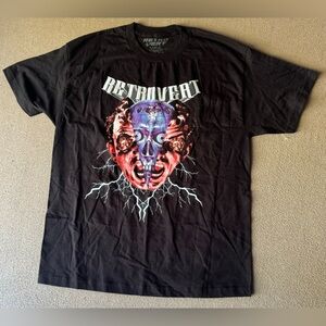 Vintage Retrovert T-Shirt, Body Horror Men Short Sleeve Size Large Y2K NWOT Rare